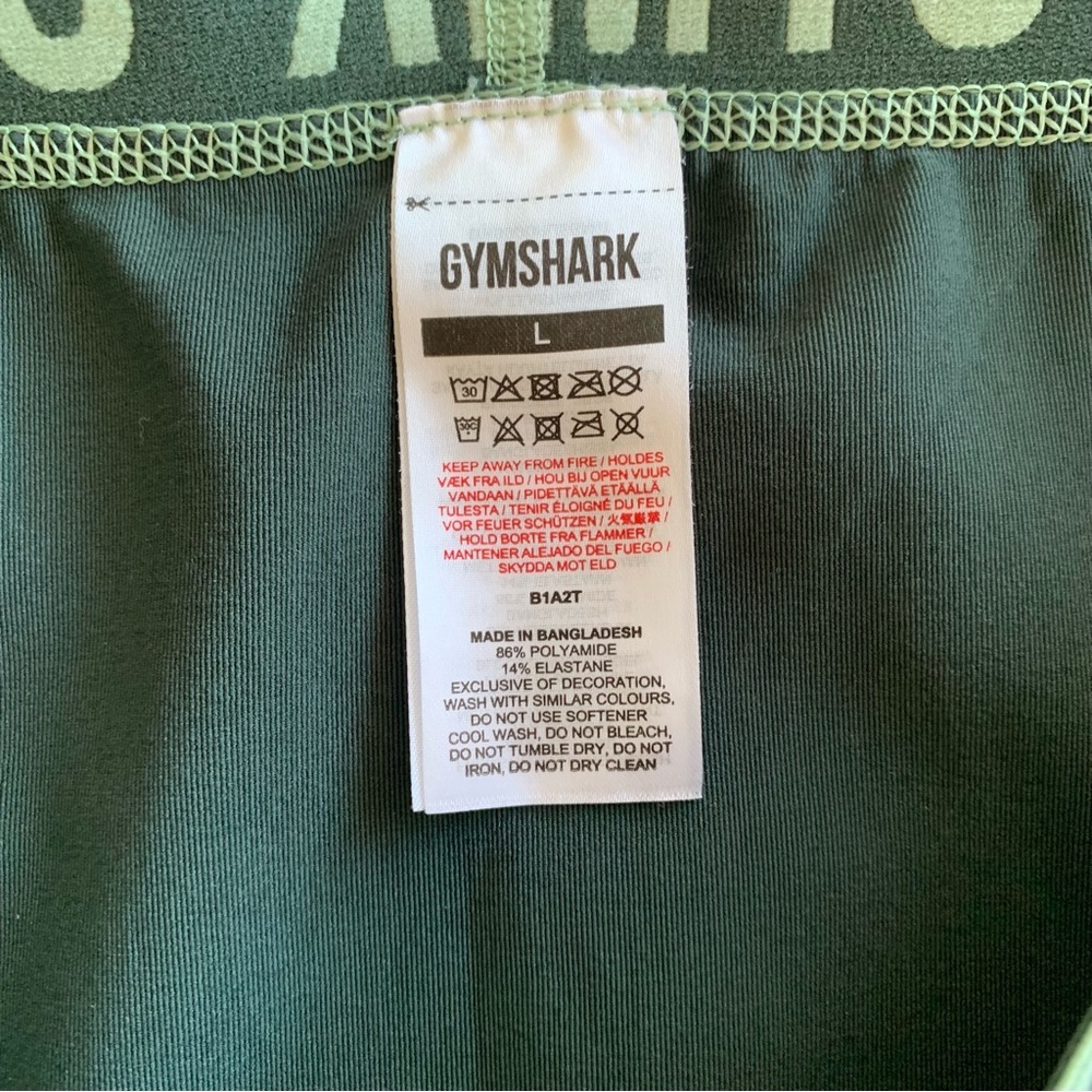 Gymshark Green Leggings Size Large - Picture 4 of 5